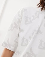 Unisex all over printed t-shirt in white