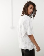 Unisex all over printed t-shirt in white