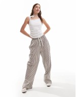 cut out detail ruched side top in white