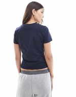 baby tee with monaco chenille graphic in cream