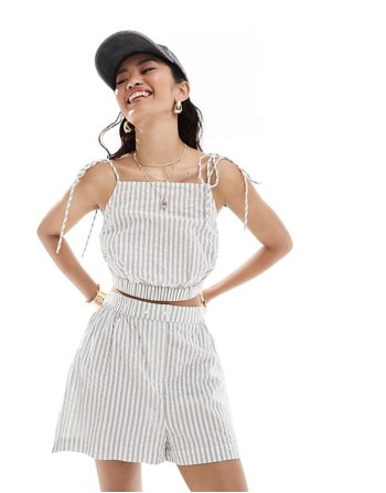 Premium Mix and Match in Grey Stripe Co-ord