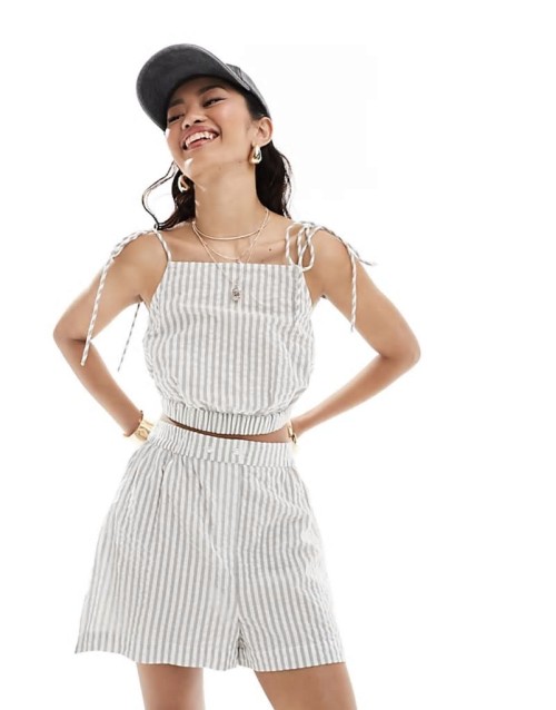 Premium Mix and Match in Grey Stripe Co-ord